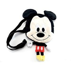 Disney Mickey Mouse‎ Flat Plush Small 10" Crossbody Bag